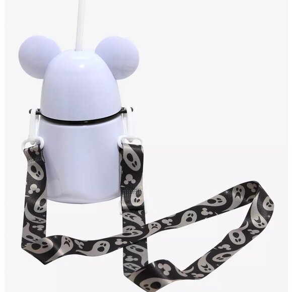 Bioworld Disney Mickey Mouse Ghost Water Bottle With Strap - NWT - Picture 2 of 2